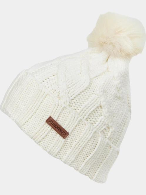 caciula cu mot pt. femei Fundango Renna Beanie alb 2