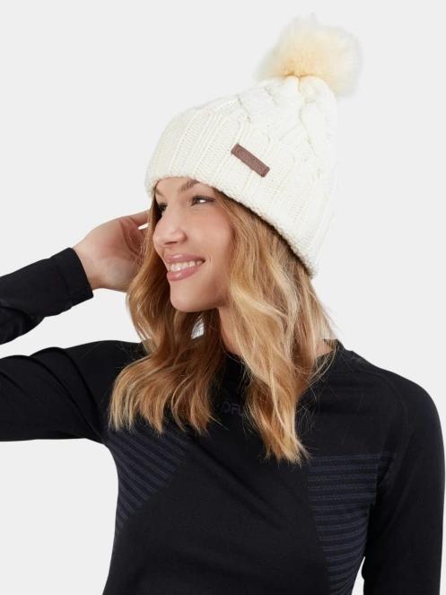 caciula cu mot pt. femei Fundango Renna Beanie alb 3