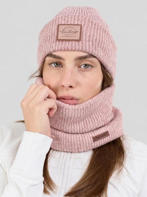 caciula tricotata pt. femei Fundango Grace Beanie roz 2