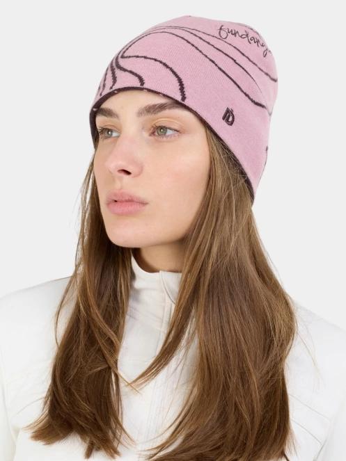 caciula tricotata Fundango Ace Beanie roz 3