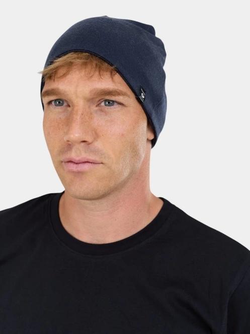 caciula tricotata pt. barbati Fundango Taupo Merino Beanie albastru inchis 2