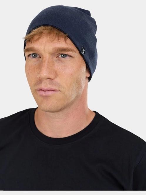 caciula tricotata pt. barbati Fundango Taupo Merino Beanie albastru inchis 3