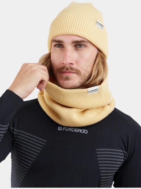 esarfa tubulara Fundango Tara Neckwarmer galben 4