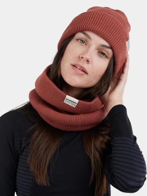 esarfa tubulara Fundango Tara Neckwarmer rosu 4