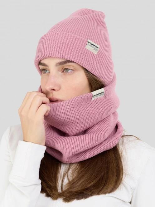 esarfa tubulara pt. femei Fundango Tara Neckwarmer roz 3