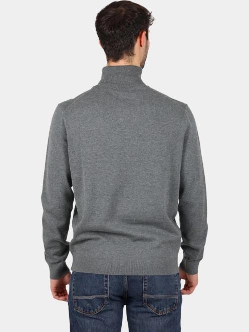pulover tricotat pt. barbati Timberland Turtle Neck Cotton Sweater gri 4