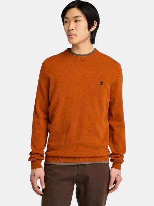 pulover pt. barbati Timberland Merino Crew Sweater maro 2