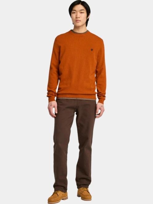 pulover pt. barbati Timberland Merino Crew Sweater maro 4