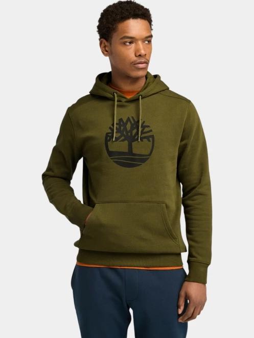 pulover cu gluga pt. barbati Timberland Tree Logo Hoodie oliv 2