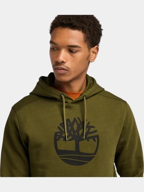 pulover cu gluga pt. barbati Timberland Tree Logo Hoodie oliv 5