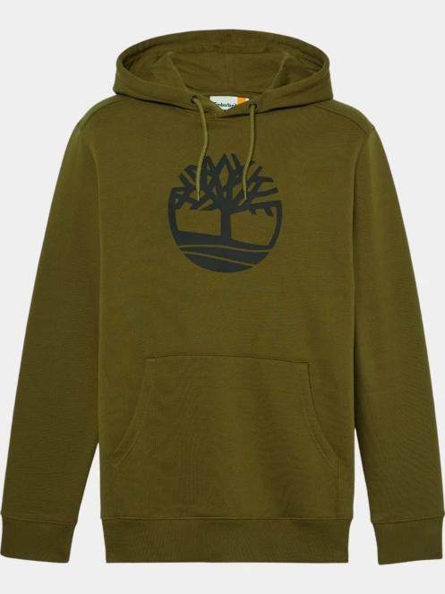 pulover cu gluga pt. barbati Timberland Tree Logo Hoodie oliv 6