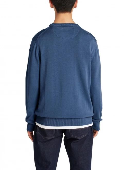 pulover pt. barbati Timberland Cotton Yd Sweater albastru inchis 3