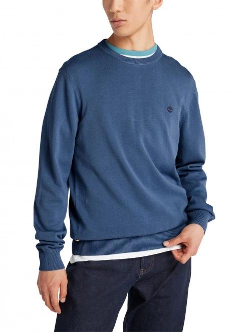 pulover pt. barbati Timberland Cotton Yd Sweater albastru inchis 4