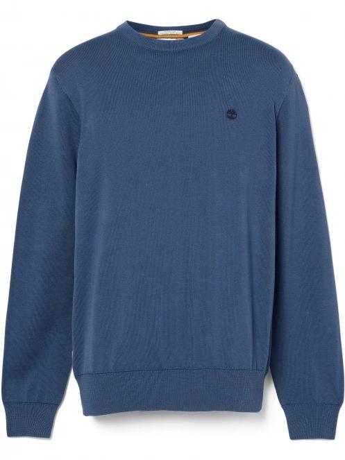 pulover pt. barbati Timberland Cotton Yd Sweater albastru inchis 7