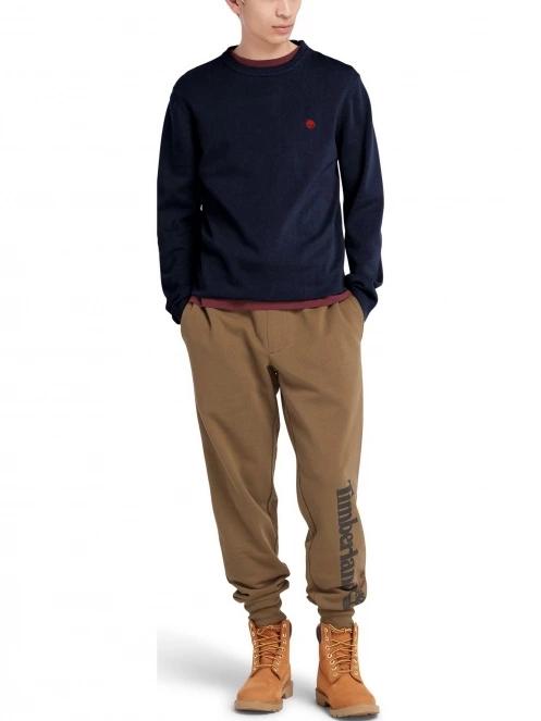 pulover pt. barbati Timberland Cotton Yd Sweater albastru inchis 5