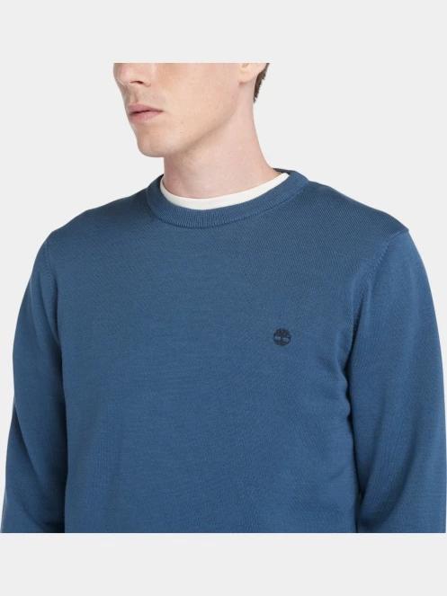 pulover pt. barbati Timberland Cotton Yd Sweater albastru inchis 5