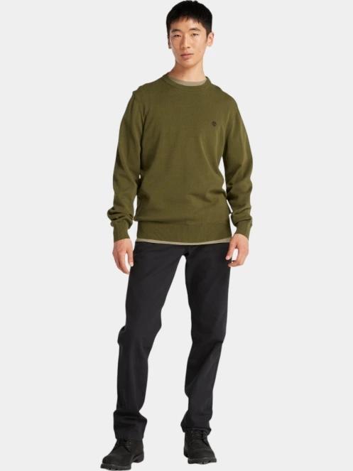 pulover pt. barbati Timberland Cotton Yd Sweater oliv 4