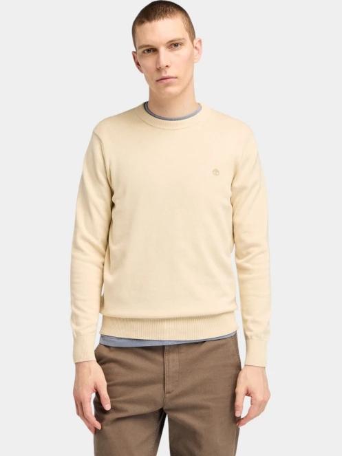 pulover pt. barbati Timberland Cotton Yd Sweater nisip 2
