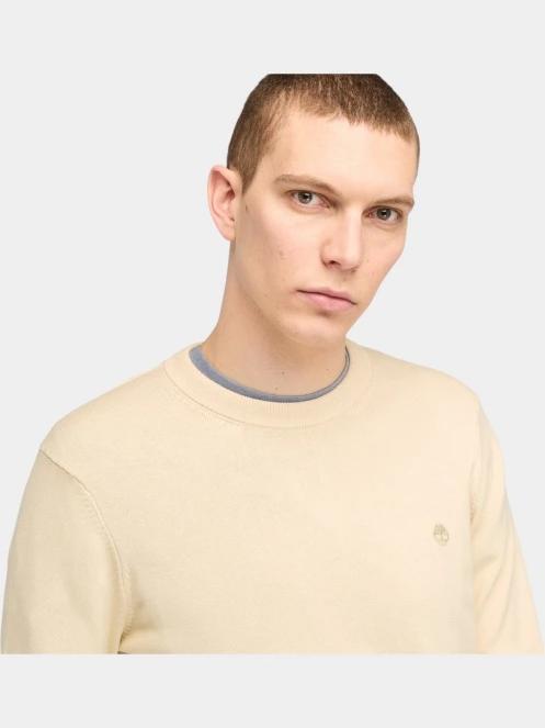 pulover pt. barbati Timberland Cotton Yd Sweater nisip 5
