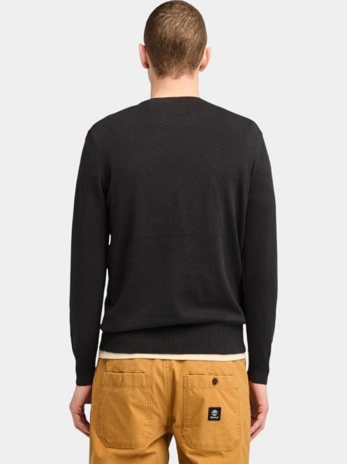 pulover pt. barbati Timberland Cotton Yd Sweater negru 3