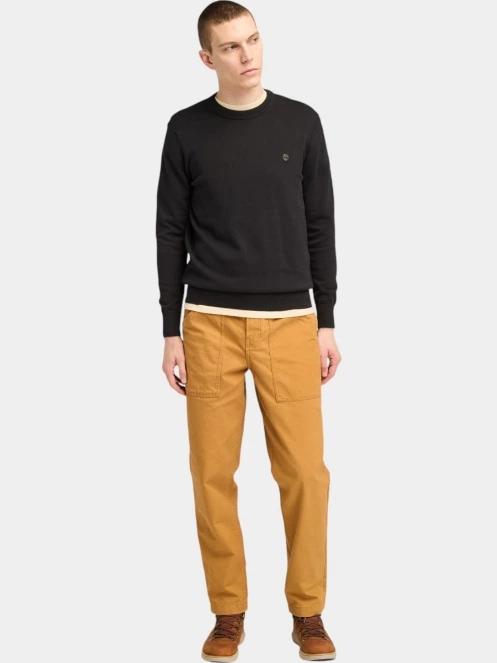 pulover pt. barbati Timberland Cotton Yd Sweater negru 4