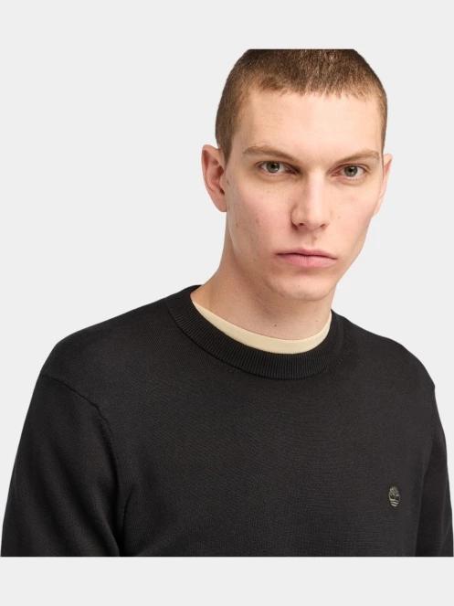 pulover pt. barbati Timberland Cotton Yd Sweater negru 5