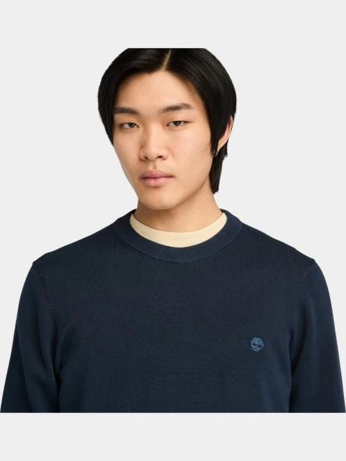 pulover pt. barbati Timberland Cotton Yd Sweater albastru inchis 5