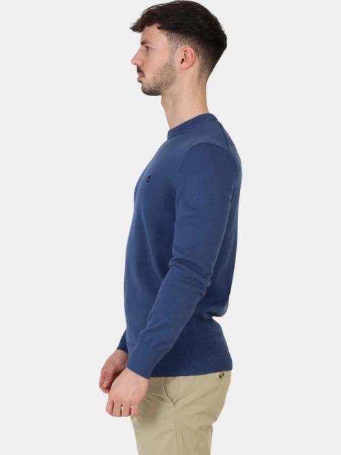 pulover pt. barbati Timberland Cotton YD Sweater albastru inchis 3