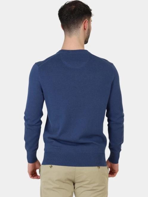 pulover pt. barbati Timberland Cotton YD Sweater albastru inchis 4