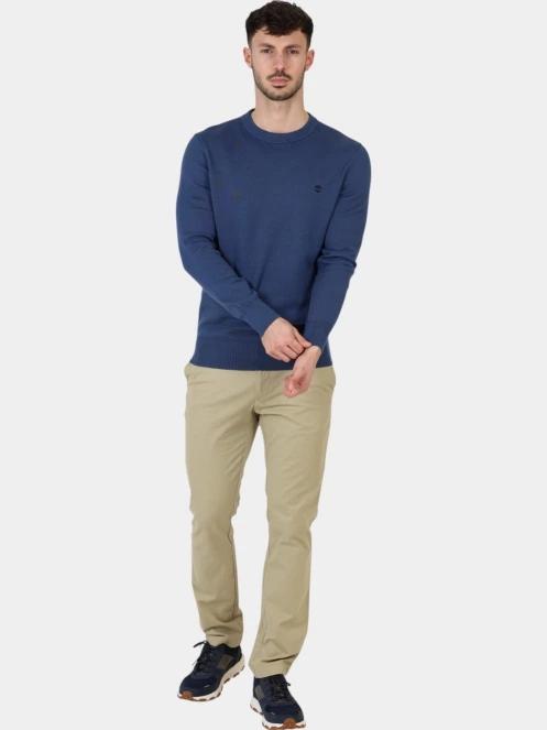 pulover pt. barbati Timberland Cotton YD Sweater albastru inchis 6