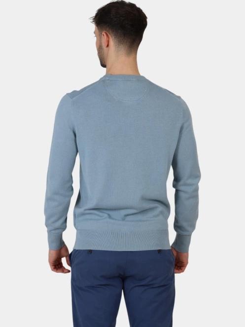 pulover pt. barbati Timberland Cotton YD Sweater albastru 4