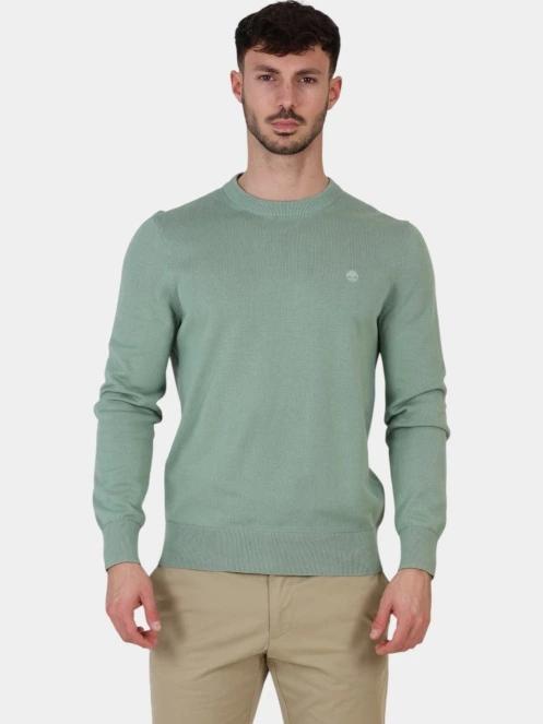 pulover pt. barbati Timberland Cotton YD Sweater verde 2