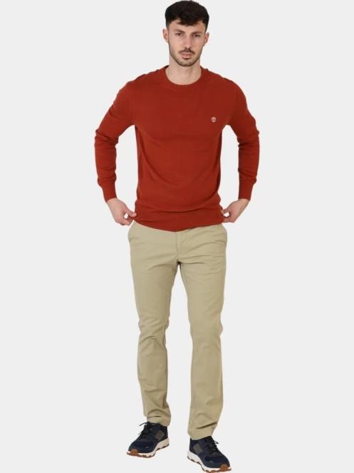 pulover pt. barbati Timberland Cotton YD Sweater rosu 6