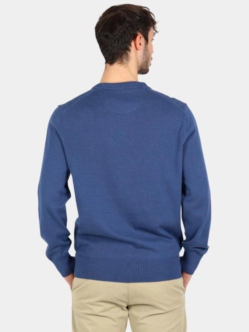 pulover pt. barbati Timberland Cotton Yd Sweater albastru inchis 4