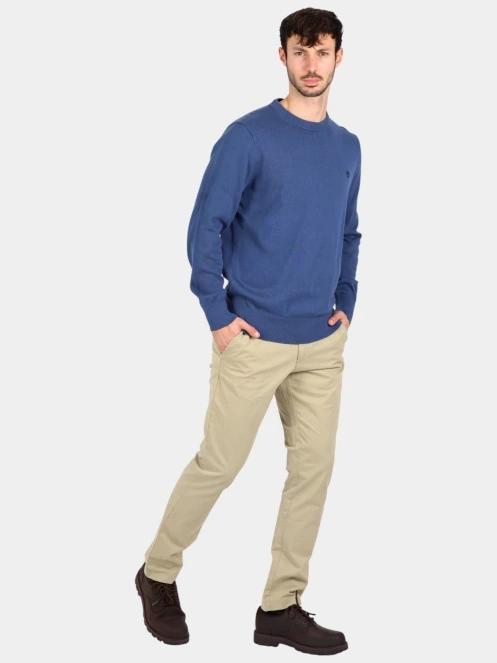 pulover pt. barbati Timberland Cotton Yd Sweater albastru inchis 5