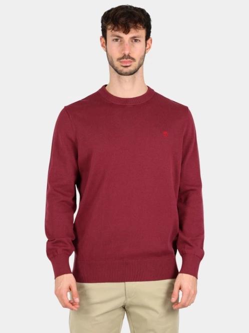 pulover pt. barbati Timberland Cotton Yd Sweater bordo 2