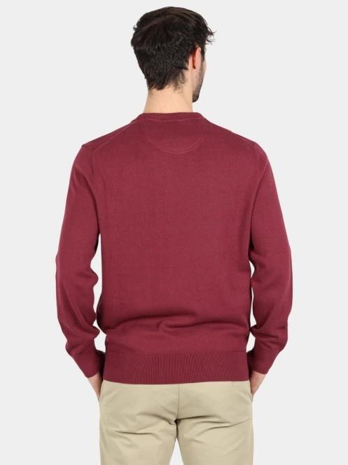pulover pt. barbati Timberland Cotton Yd Sweater bordo 4