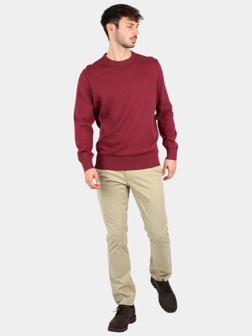pulover pt. barbati Timberland Cotton Yd Sweater bordo 5