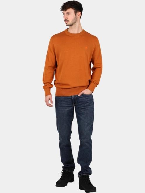 pulover pt. barbati Timberland Cotton Yd Sweater maro 5