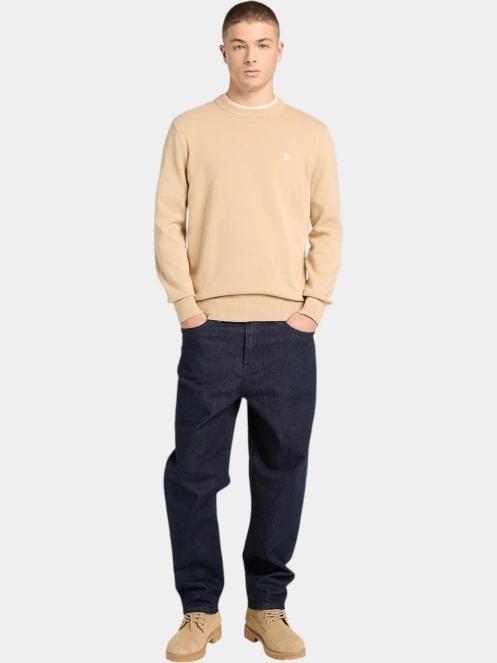 pulover pt. barbati Timberland Cotton YD Sweater nisip 4