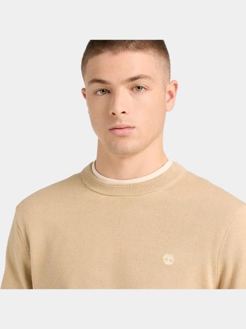 pulover pt. barbati Timberland Cotton YD Sweater nisip 5
