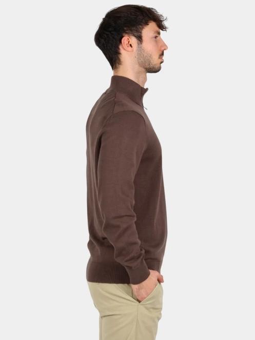 pulover pt. barbati Timberland Cotton Yd 1/4 Zip Sweater maro 3