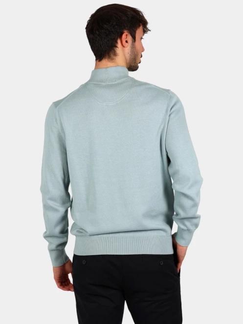 pulover pt. barbati Timberland Cotton Yd 1/4 Zip Sweater albastru 4