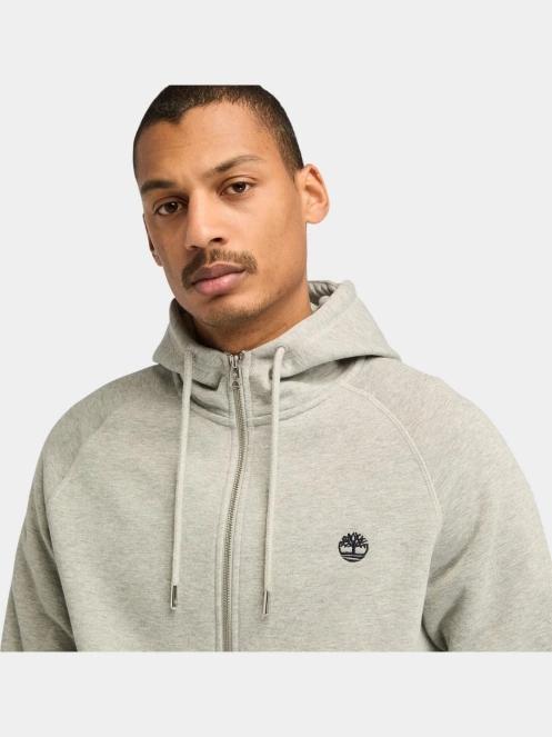 pulover cu gluga pt. barbati Timberland Brushed Back Full Zip Hoodie gri 5