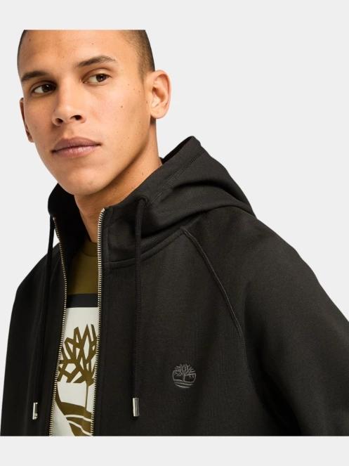 pulover cu gluga pt. barbati Timberland Brushed Back Full Zip Hoodie negru 5