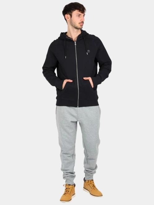 pulover cu gluga pt. barbati Timberland Brushed Back Full Zip Hoodie negru 5