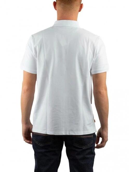 tricou cu guler pt. barbati Timberland Ss Mr Polo alb 4