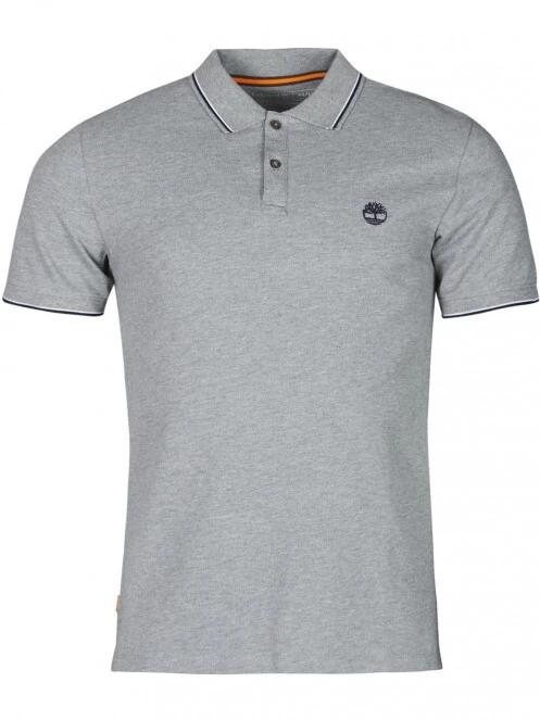 tricou cu guler pt. barbati Timberland Ss Mr Pique Tipped gri 6