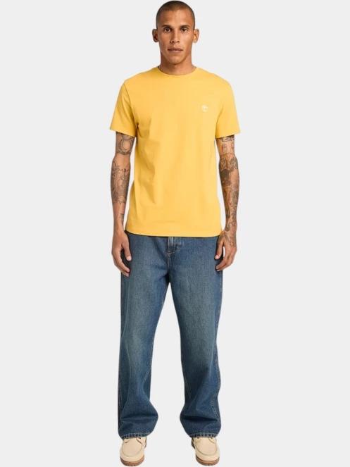 tricou cu maneci scurte pt. barbati Timberland Short Sleeve Tee galben 4