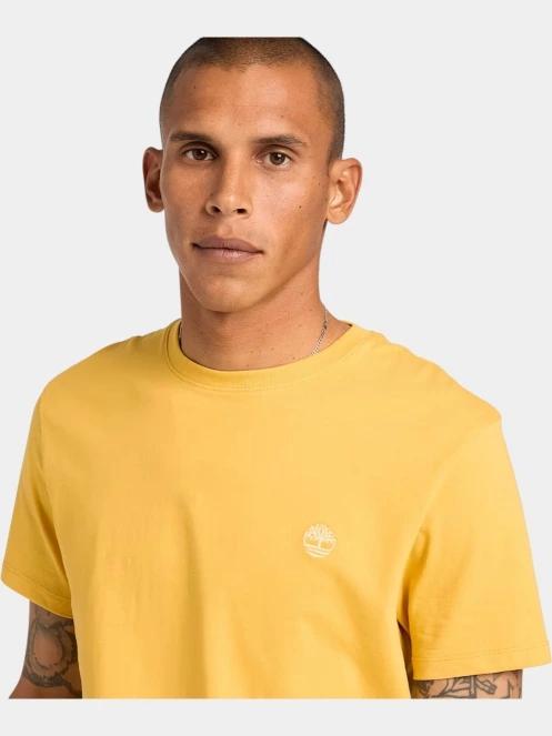 tricou cu maneci scurte pt. barbati Timberland Short Sleeve Tee galben 5